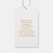 Alabama Bestemming Bruiloft Welkomsttas Cadeaulabel (Achterkant)