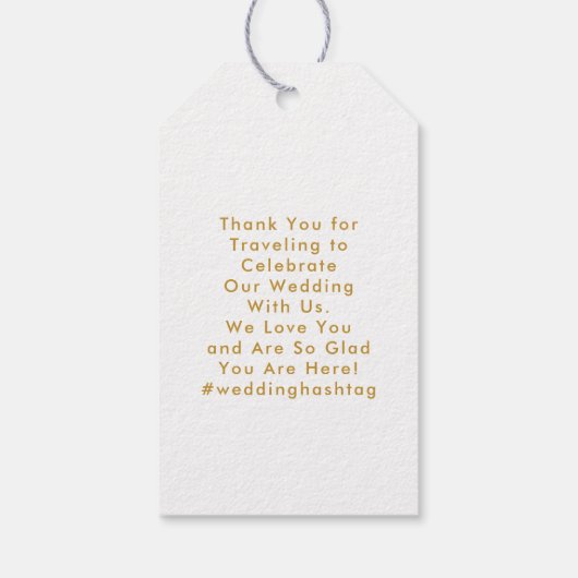 Alabama Bestemming Bruiloft Welkomsttas Cadeaulabel (Achterkant)