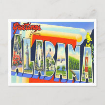 Alabama  Big Letters Briefkaart