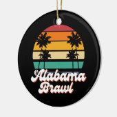 Alabama Brawl Keramisch Ornament (Links)