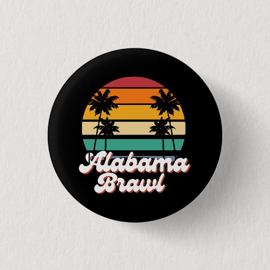 Alabama Brawl Ronde Button 3,2 Cm (Voorkant)