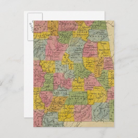 Alabama Briefkaart (Voorkant / Achterkant)