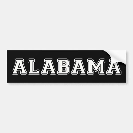 Alabama Bumpersticker (Voorkant)