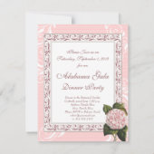 Alabama Camellia Dîner Élégant Invitations (Dos)