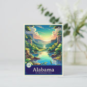 Alabama | Carte postale ombragée style Anime (Debout devant)