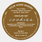 Alabama chalet nourriture étiquette Boulangerie Em (Devant)