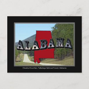 Alabama Cheaha Mountain Talladega Forest Post Kaar Briefkaart