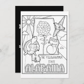 Alabama Collage Kaart (Voorkant / Achterkant)