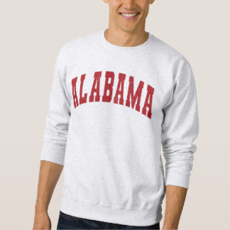 Alabama College Style Red Text Trui