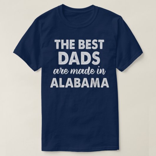 Alabama Dad Vaderdag Gift Southern Pride T-shirt (Design voorkant)