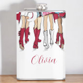 Alabama Dames Mode Cowboy Boots Petten Crimson Heupfles