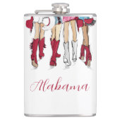 Alabama Dames Mode Cowboy Boots Petten Crimson Heupfles (Voorkant)