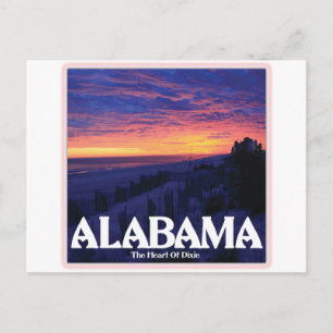 Alabama Dark Sunset Briefkaart