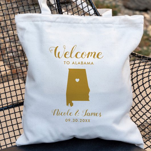 Alabama Destination Wedding Welcome Bag Tas