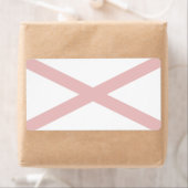 Alabama Drapeau faible Étiquette d'expédition (En situation)