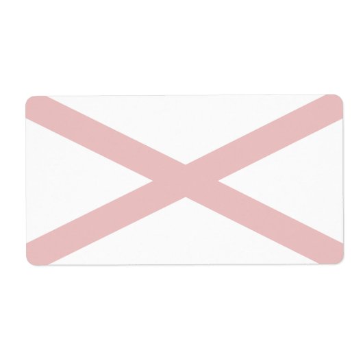 Alabama Drapeau faible Étiquette d'expédition (Devant)