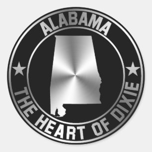 Alabama Emblem Ronde Sticker