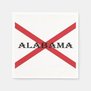 Alabama en de vlag servet