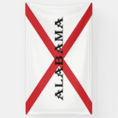 Alabama en Vlag brncnt Spandoek (Verticaal)