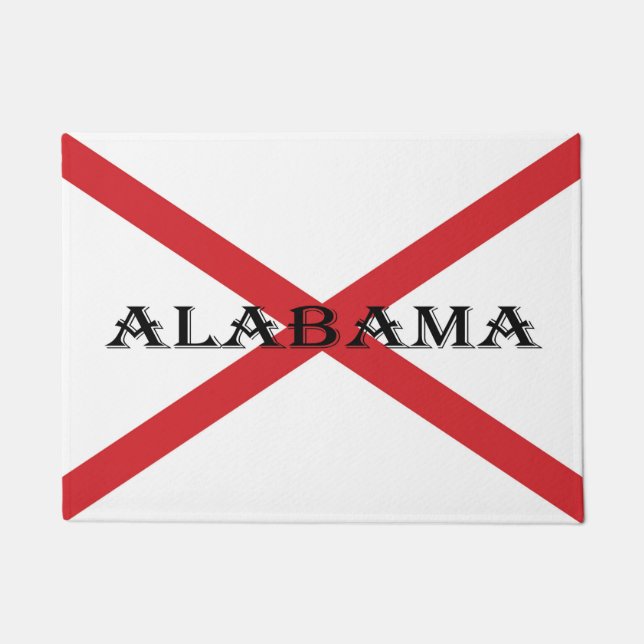 Alabama en vlag dmcnt deurmat (Voorkant)