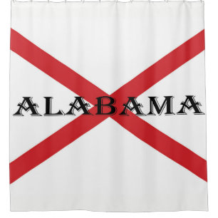 Alabama en Vlag sccn Douchegordijn