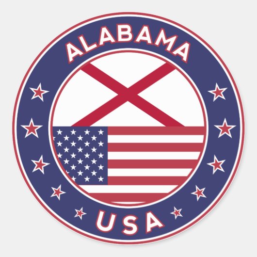 Alabama, États-Unis, Alabama autocollant (Devant)