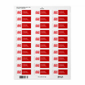 Alabama Etiket (Full Sheet)