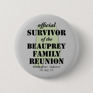 Alabama Family Reunion Survivor (groen) Ronde Button 5,7 Cm