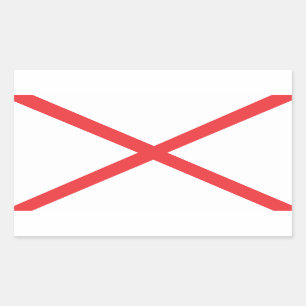 Alabama Flag Rechthoekige Sticker