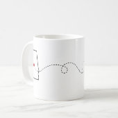 Alabama - Floride - Heart2Heart Coffee Mug (Devant gauche)