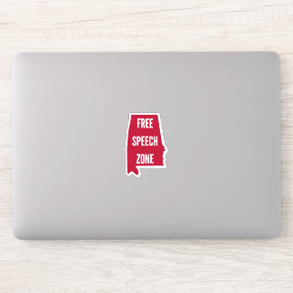 Alabama - Free Speech Zone Sticker