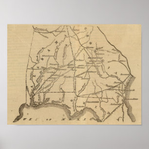 Alabama, Georgia, Florida Poster