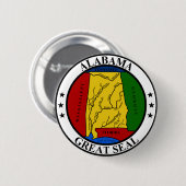 Alabama Great Seal Ronde Button 5,7 Cm (Voorkant /achterkant)