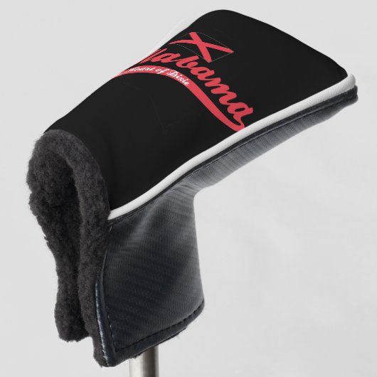 Alabama Hart van Dixie Golfheadcover (3/4 voorkant)