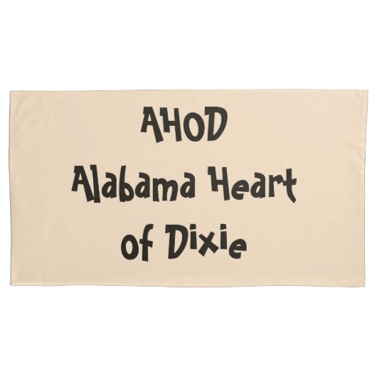 Alabama Hart van Dixie  Kussensloop (Voorkant)