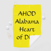 Alabama Hart van Dixie Monogram Golfhanddoek (Insitu)