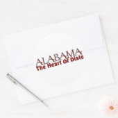 Alabama hart van Dixie stickers (Envelop)