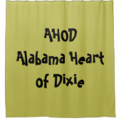 Alabama Heart van Dixie Douchegordijn (Voorkant)