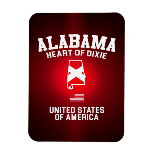 Alabama Heart van Dixie Magneet