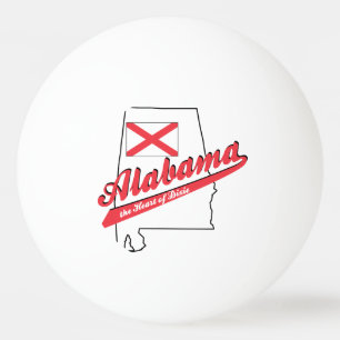 Alabama Heart van Dixie Pingpongballen