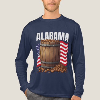 Alabama Heren Bella+Canvas Lange Mouwen Donker Tri-Blend Shirt