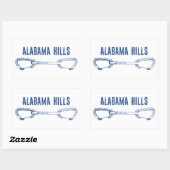 Alabama Hills Klim Quickdraw Rechthoekige Sticker (Vel)