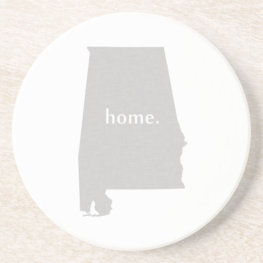 Alabama home silhouette state map zandsteen onderzetter (Voorkant)