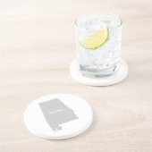 Alabama home silhouette state map zandsteen onderzetter (Zijkant)