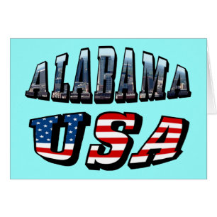 Alabama Image Drapeau USA Police Carte Vierge