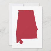 Alabama in het rood kaart (Voorkant)