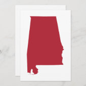 Alabama in het rood kaart (Voorkant / Achterkant)