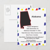 Alabama Informatie Educatief Briefkaart (Voorkant / Achterkant)