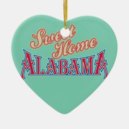 Alabama is thuis keramisch ornament (Voorkant)