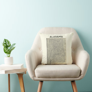 Alabama Kaart Kussen